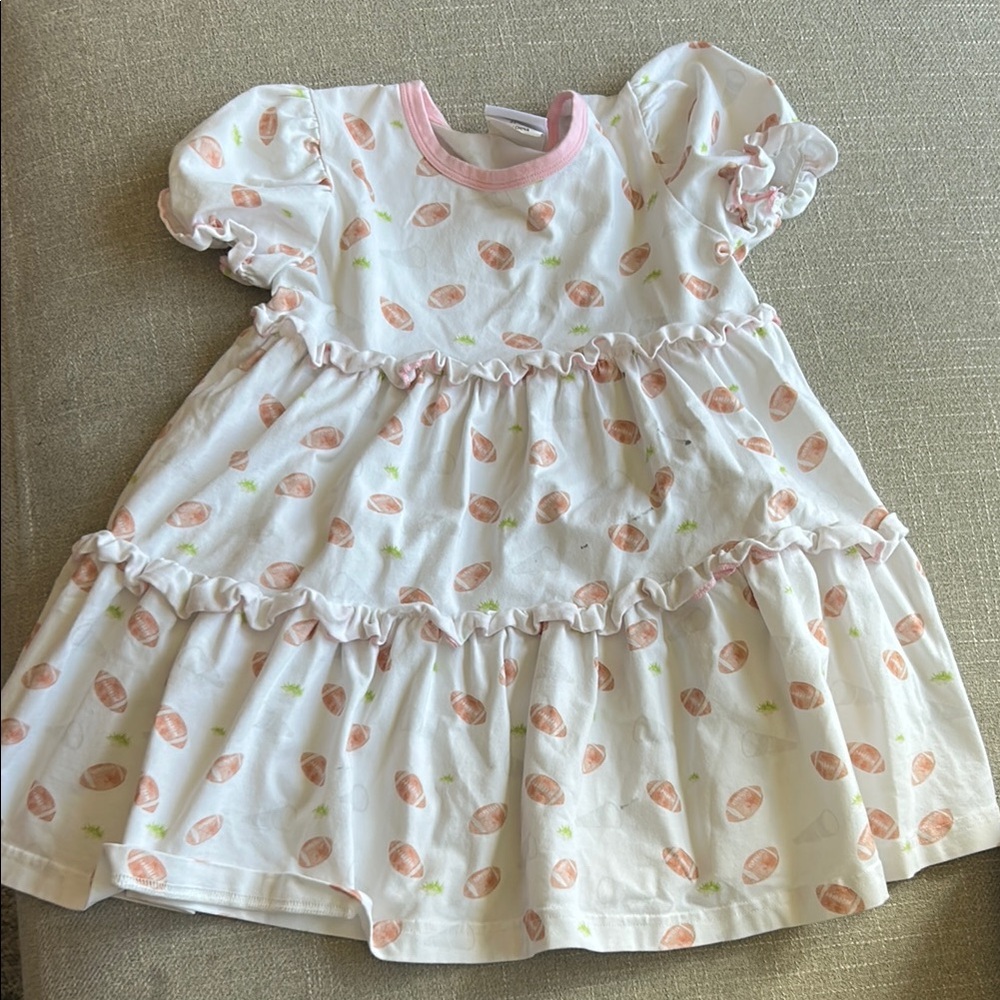 Adorable White and Pink Baby Dress